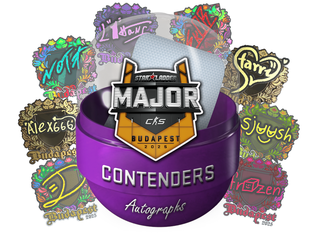 Капсула с автографами кандидатов StarLadder Budapest Major 2025