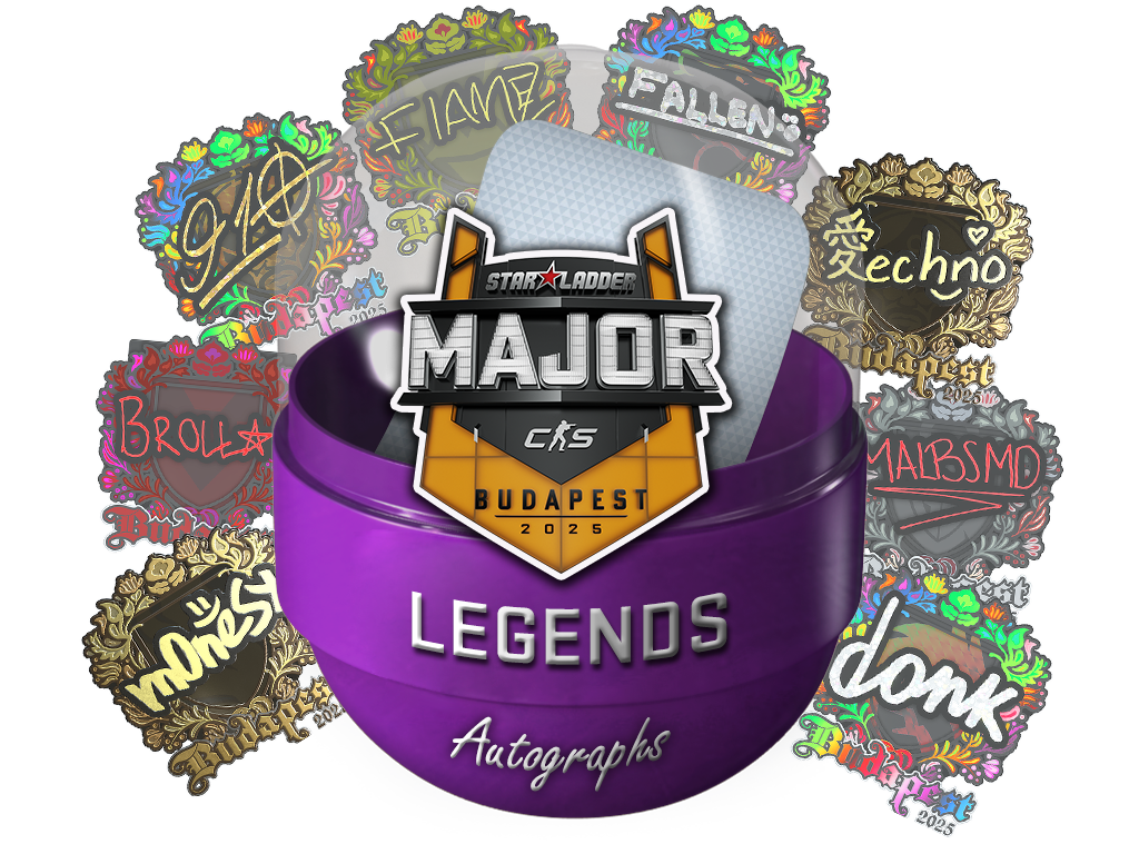 Капсула с автографами легенд StarLadder Budapest Major 2025