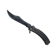 ★ Butterfly Knife | Blue Steel (Factory New)