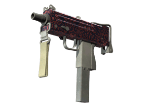 MAC-10 | Red Filigree (Minimal Wear)
