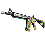 StatTrak™ M4A4 | In Living Color (Battle-Scarred)