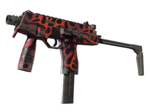 StatTrak™ MP9 | Ruby Poison Dart (Well-Worn)