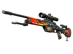 StatTrak™ SSG 08 | Dragonfire (Field-Tested)