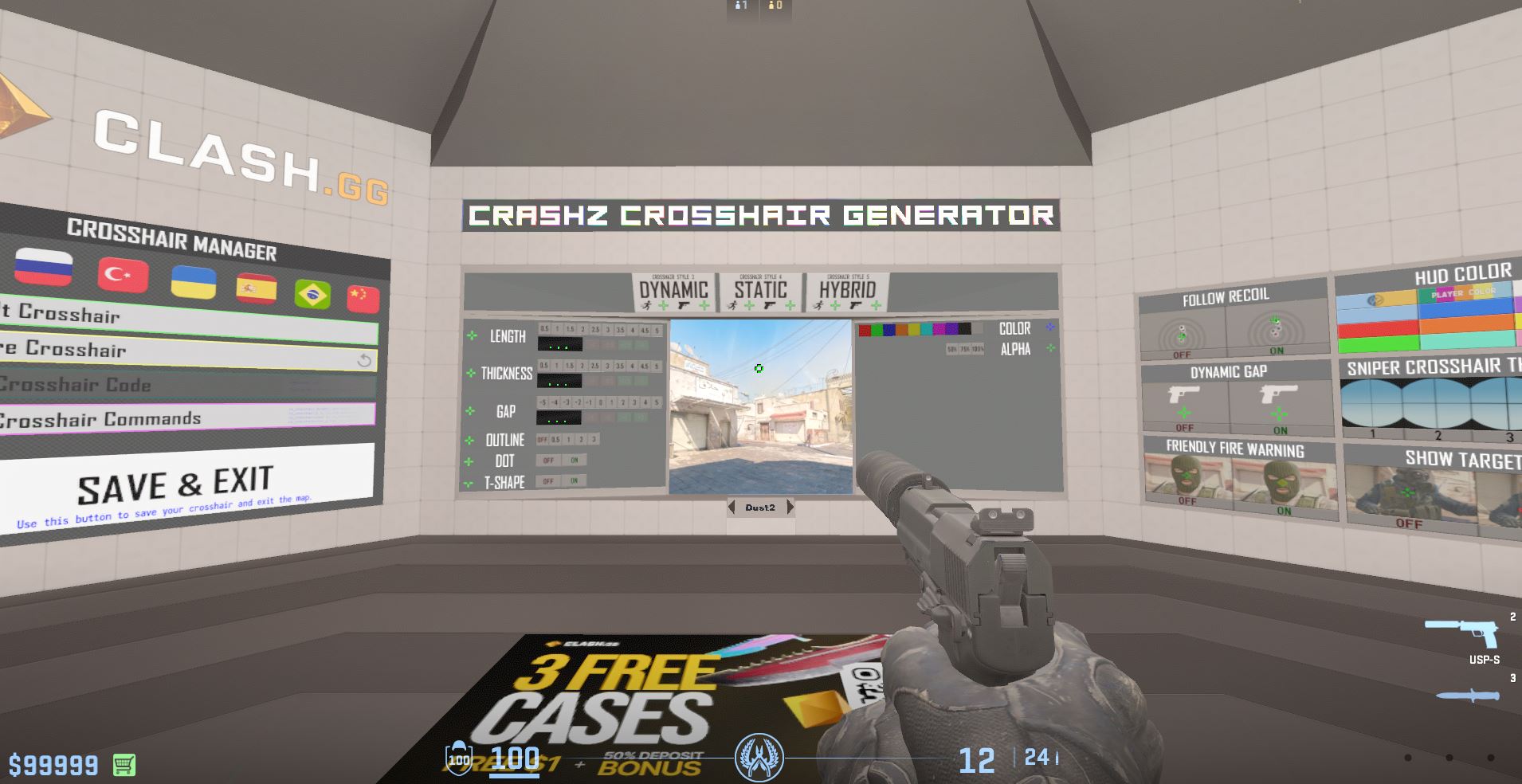 Fadenkreuz einstellen in CS2: Von Konsolenbefehlen bis zu Pro-Codes (2026) - Фото 2