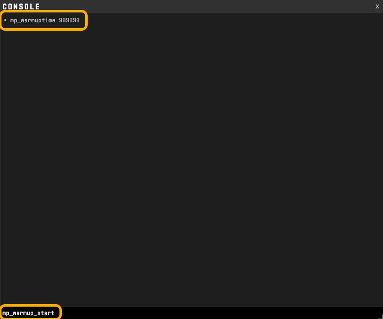 How to set infinite time and warmup in CS2: Commands for the console - Фото 2