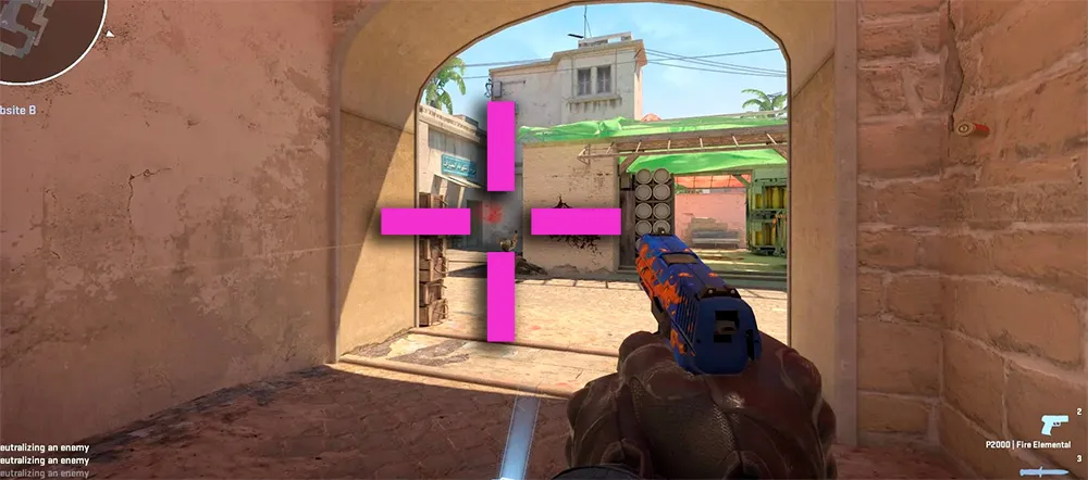 Розовый прицел в КС 2: Коды импорта и настройка видимости