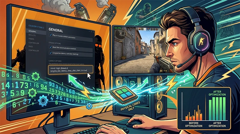 Полный гайд по параметрам запуска в CS2: настройка FPS, разрешения и герцовки в 2026 году